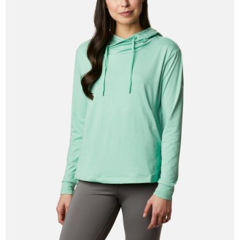 Columbia PFG Slack Water Knit, Sudaderas Con Capucha Verdes Para Mujer | 128574-MFG